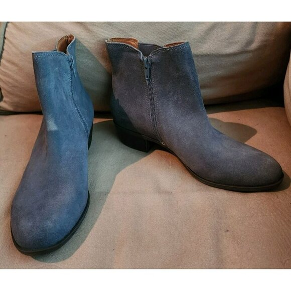 Lucky Brand LP-BYLSEA Gray Chelsea Booties Boots Size 8.5M - Picture 1 of 8